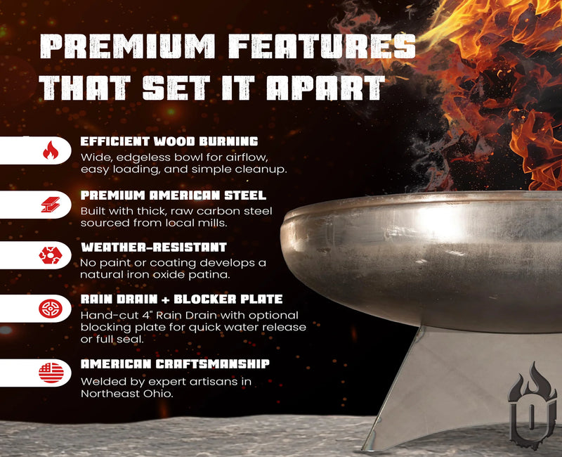 Ohio Flame 24" Liberty Fire Pit with Standard Base OF24LTY_SB